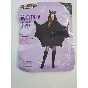 Spooktacular Creations Woman Bat Costumes Size XXL Black